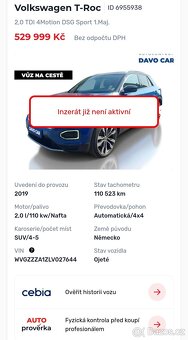 VW T-ROC Sport 4x4 DSG7 Výbava, ALU kola 19 + 17 zimní - 20