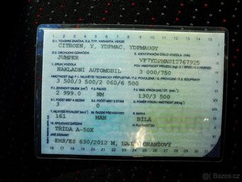 Odtahovka do 3.5t Citroen Jumper 3.0hdi 130KW,rok 2015 - 20