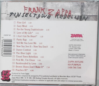 CD Frank Zappa: Různá alba - 20