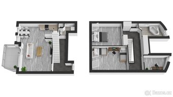 Mezonetový byt 4+kk | 112 m2, terasa, sklep, 3x parking, pří - 20