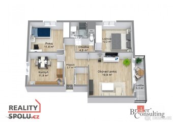 Prodej, byty/3+1, 78 m2, 33033 Úlice, Plzeň-sever [ID 72185] - 20