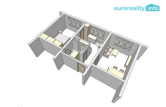 Prodej, byt 2+1, Strakonice, ul. Sokolovská - 20