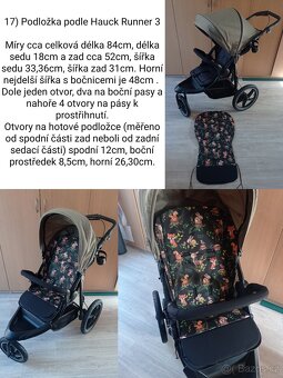 Podložka do kočárku, nové, šití na zakázku, ceny od - 20
