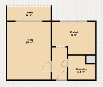 Prodám klidný byt 1+1 s lodžií po rekonstrukci, Šumperk - 20