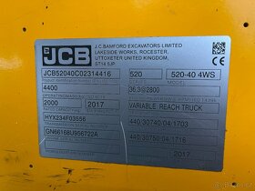 Teleskopický nakladač manipulátor JCB 520-40, Manitou, Merlo - 20