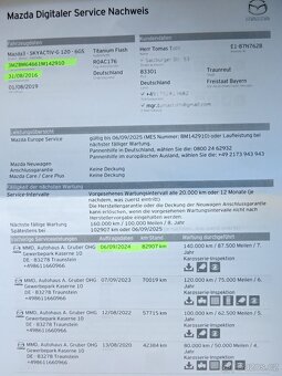 MAZDA 3 2.0 NAKAMA r.v.08/2016 LED,NAVI,ALU 18" - 20
