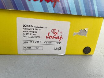 Barefoot celoroční boty/tenisky Jonap B12/MV černá třpyt 30 - 20