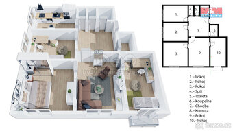 Prodej bytu 4+1, 102 m², Praha, ul. U družstva Repo - 20