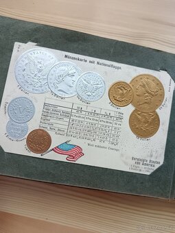 Peníze všech Zemí světa 37 Pohlednic s Mincemi z celého svět - 20