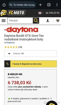 40 Daytona Bandit Gore-Tex XCR boty na motorku - 20