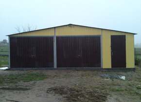 Plechová garáž 3x5m,sedlová střecha,pozinkovaný plech - 20