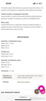 Kočárek pro dvojčata Mast m twin x - 20