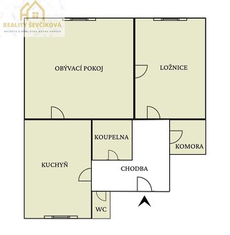 Prodej bytu 2+1, 69 m² – Hradec Králové, ul. Pospíšilova - 20