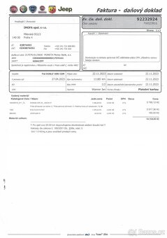 Prodám 4x pneu z Fiata Doblo - 195/65R15-91T-TL - 20