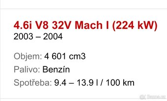 Ford Mustang Mach 1 Cobra Jet V8 manuál 4.6L 224kW rok 2003 - 20