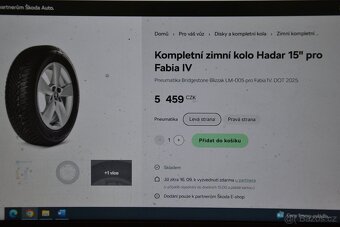 Š.Fabia IV/VW Polo.S.Ibiza -NOVÁ zimní ALU sada 185/65R15. - 20