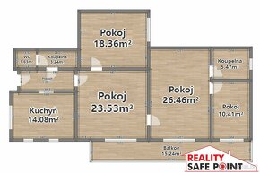 Prodej, byt 4+1 - 123 m2, Dobřany, ev.č. 00582 - 20