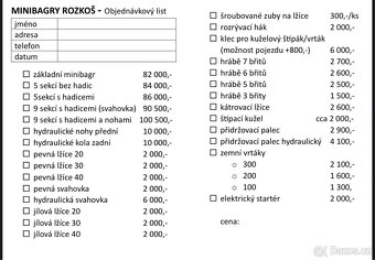 Minibagr s hydraulickou svahovkou - 20