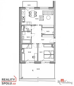 Pronájem, byty/3+kk, 70 m2, Slovanská, Východní Předměstí, 3 - 20