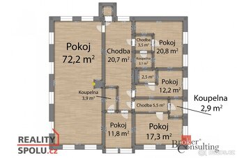 Prodej, komerční/ubytování, 520 m2, nám. J. Švermy, Kovářská - 20