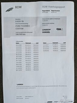 FORD CUSTOM 2.2 74KW 9MÍST L1H1 2013 - 20