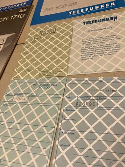 TELEFUNKEN HIFI originální servisní schéma a manuály 65ks - 20