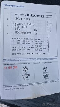 VW Transportér T6 2,0TDI 110kW 9miest 2019/11, LONG - 20