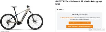 GHOST E-Teru 29 elektrokolo Bosch Smart system 750Wh - 20