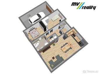 Všechlapy, prodej rodinného domu 3+kk - 90m2, pozemek 575, o - 20