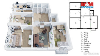 Prodej bytu 4+1, 102 m², Praha, ul. U družstva Repo - 20