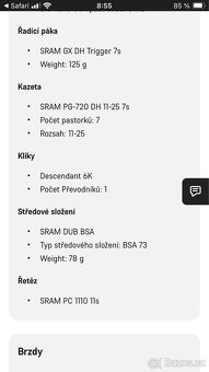 Sjezdové DH kolo - XL rám - 20