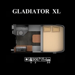 Obytná nástavba GLADIATOR XL pro F-150/RAM/Tundra/Sierra aj. - 20