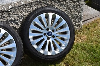 Alu kola 5x108 R17 - originál FORD (zánovní zimní pneu 9 mm) - 20