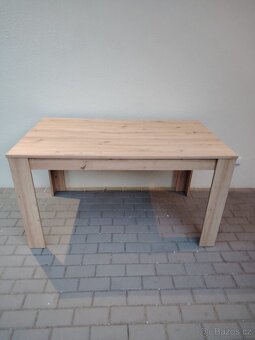 Nový set jídelních židlí, eko kůže černá lesk - 20