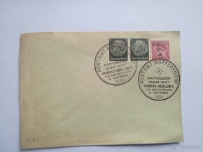 Staré poštovní známky psaní dopis Liberec Reichenberg 2 - 20