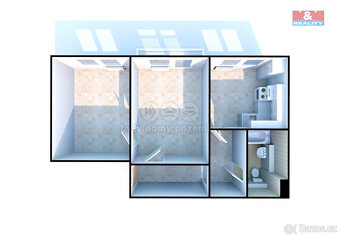 Pronájem bytu 2+1, 46 m², Ralsko - Kuřívody - 20