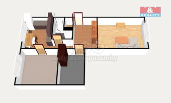 Prodej bytu 2+1, 61 m², Nejdek, ul. J. A. Gagarina - 20