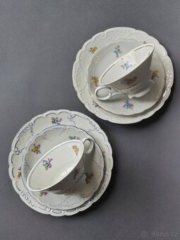 Elegantní porcelánový čajový trio od Carl Alberti 1930-1953 - 20
