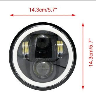 Zetor led světla 143mm 5,75' (angel eyes) - 20