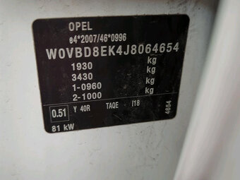 OPEL ASTRA 1,6 CDTI 81 KW 92 500 KM - 20