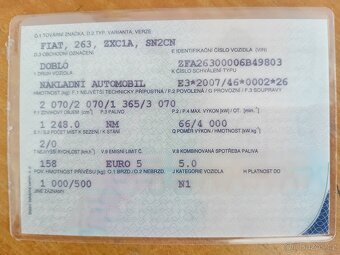 FIAT DOBLO 1.3MTJ 90k VAN /TOP/SERVIS/ODPOČET DPH/ - 20