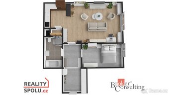 Prodej, byty/2+kk, 71 m2, Na hroudě 3317/28, 10000 Praha, Hl - 20