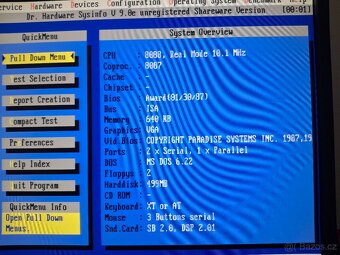 Retro PC XT 10Mhz + koprocesor 8087-7. - 20