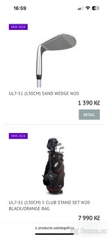 Dětské golfové hole U.S. Kids Golf 51” Ultra Light - 20