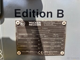 Dumper Dempr Wacker Neuson DW90, Thwaites JCB Terex - 20