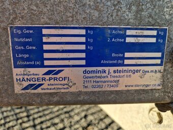 Vlek 2700kg s plachtou - 20