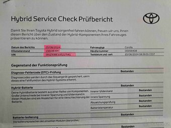 Toyota Corolla 1,8 HYBRID automat 154.000 km - 20