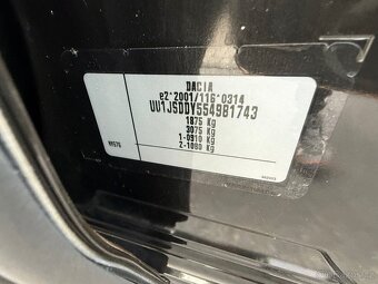 ► DACIA LODGY 1,2 TCE - 80 kW - TOP KM, PARK. SENZORY ◄ - 20