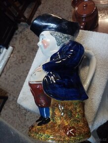 Starožitný keramický glazurovaný džbán - 20