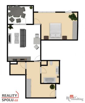 Prodej, byty/2+kk, 59 m2, U Velkého rybníka 2219/115, 32300  - 20